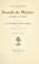 Cover of: Joseph de Maistre et l'idée de l'ordre