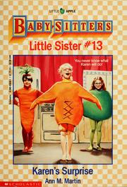 Cover of: Karen's surprise: Baby-sitters Little Sister #13