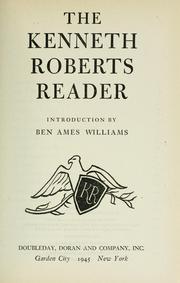 Cover of: The Kenneth Roberts reader. by Roberts, Kenneth Lewis