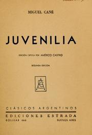Cover of: Juvenilia: edición crítica por Américo Castro.