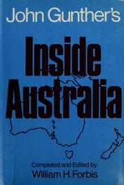 Cover of: John Gunther's Inside Australia.