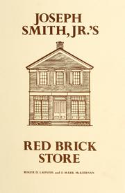 Cover of: Joseph Smith, Jr.'s red brick store