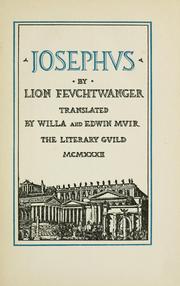 Cover of: Josephus by Lion Feuchtwanger