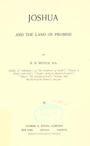 Cover of: Joshua and the land of promise by Meyer, F. B.