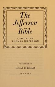 Cover of: The Jefferson Bible | Thomas Jefferson