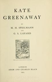 Cover of: Kate Greenaway by Marion Spielmann