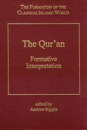 Cover of: The Qurʻan: formative interpretation