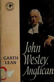 Cover of: John Wesley, Anglican