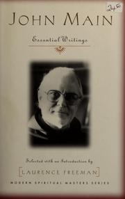 Cover of: John Main: essential writings