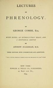 Cover of: Lectures on phrenology.