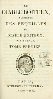 Cover of: diable boîteux: baugmenté des Béquilles du diable boiteux