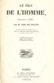 Le fils de l'homme by Philippe Auguste Pittaud Deforges