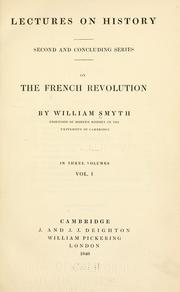 Cover of: Lectures on history by Smyth, William