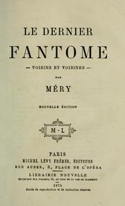 Cover of: Le dernier fantôme by Joseph Méry