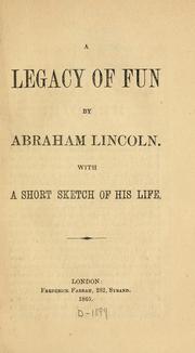 Cover of: A legacy of fun