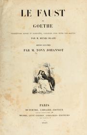 Cover of: Le Faust de Goethe by Johann Wolfgang von Goethe
