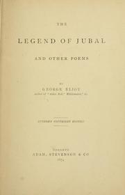 The legend of Jubal and other poems