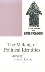 Cover of: The Making of political identities by edited by Ernesto Laclau.