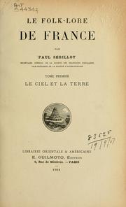 Cover of: folk-lore de France.