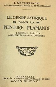 Cover of: genre satirique dans la peinture flamande.