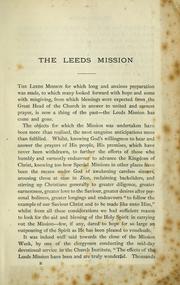 Cover of: Leeds mission, commencing Jan. 24th, 1875 | Leeds. Appendix.