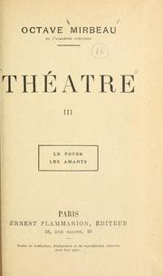 Cover of: Le foyer; les amants by Octave Mirbeau