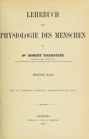 Cover of: Lehrbuch der Physiologie des Menschen