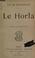 Cover of: Le Horla.