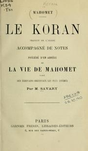 Cover of: Le Koran by Claude Étienne Savary