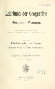 Cover of: Lehrbuch der Geographie by Guthe, Hermann