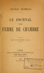 Cover of: Le journal d'une femme de chambre. by Octave Mirbeau