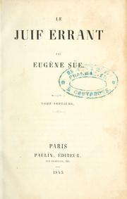 Cover of: Le juif errant by Eugène Sue