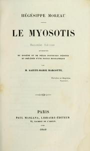 Cover of: Le myosotis.