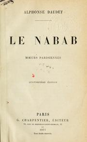 Cover of: nabab, moeurs parisiennes.