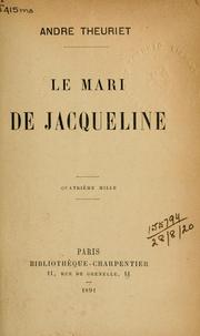 Cover of: mari de Jacqueline.