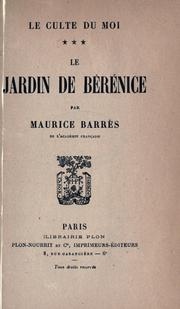 Cover of: Le jardin de Bérénice