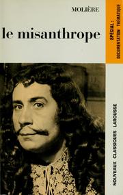 Cover of: Le misanthrope by Molière