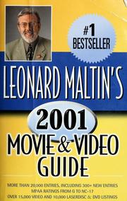 Cover of: Leonard Maltin's movie & video guide by edited by Leonard Maltin ; managing editor, Cathleen Anderson ; associate editor, Luke Sader ; contributing editors, Mike Clark ... [et al.].