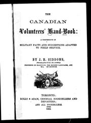 Cover of: The Canadian volunteers' hand-book: a compendium of military facts and suggestions adapted to field service