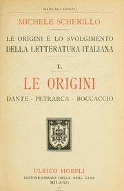 Cover of: Le origini e lo svolgimento della letteratura italiana. by Michele Scherillo