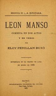 Leon Manso by Eloy Perillán y Buxó