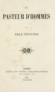 Cover of: Le pasteur d'hommes.