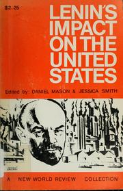 Cover of: Lenin's impact on the United States