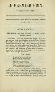 Cover of: Le premier prix, ou, Les deux artistes: comédie-vaudeville en un acte