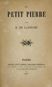 Cover of: Le petit Pierre
