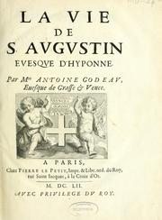 Cover of: La Vie de S. Augustin, évesque d'Hyponne