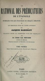 Cover of: Le rational des prédicateurs de l'évangile