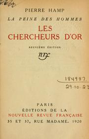 Cover of: chercheurs d'or.
