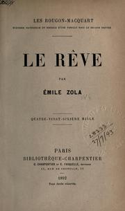 Cover of: Le rêve.