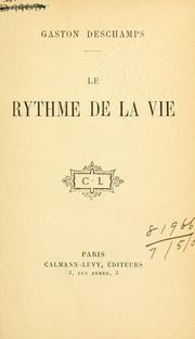 Cover of: rythme de la vie.